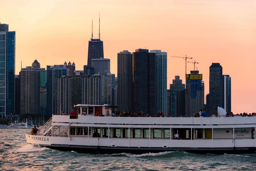 Chicago: 1.5-Hour Scenic Sunset Lake Cruise - The onboard guide: brief talks, long quiet stretches