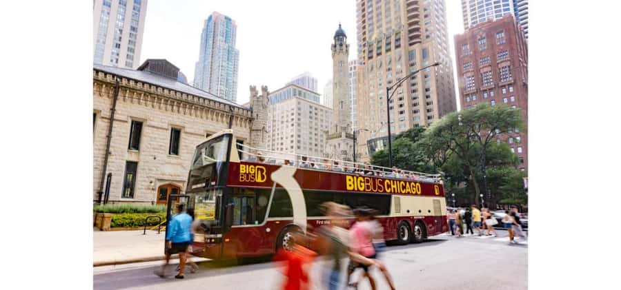Chicago: 360 CHICAGO & Hop-on Hop-off Bus Tour (Save 20%) - The open-top bus experience: fun views, real audio, and traffic reality