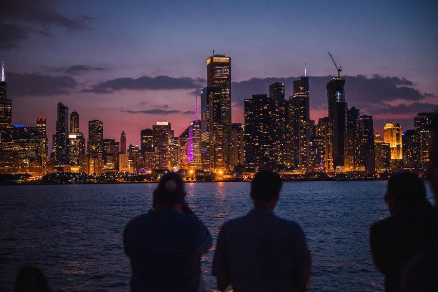 Chicago by Night River and Lake Cruise - Out on Lake Michigan: the best skyline angles of the night