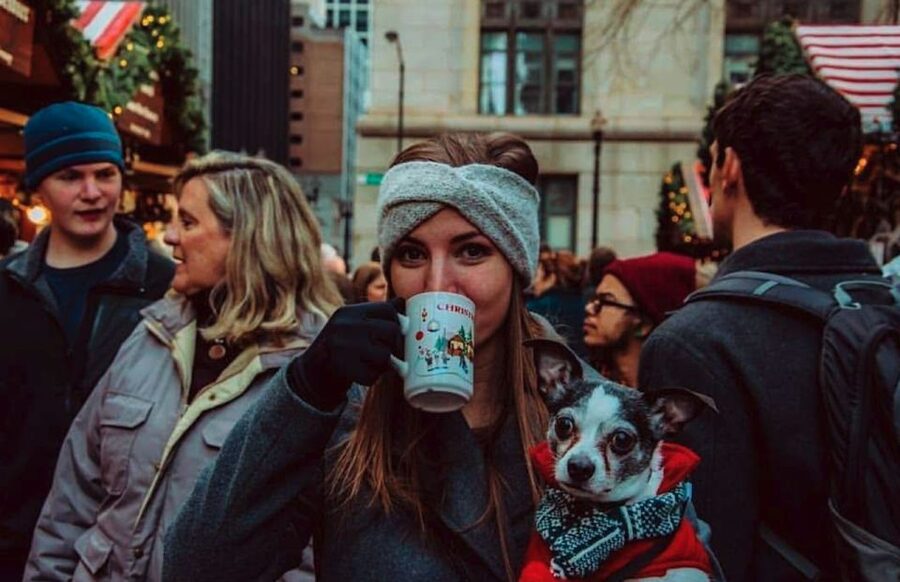 Chicago: Guided Holiday Walking Tour and Food Sampling - The Millennium Park start: tree, rink, and first warm-up