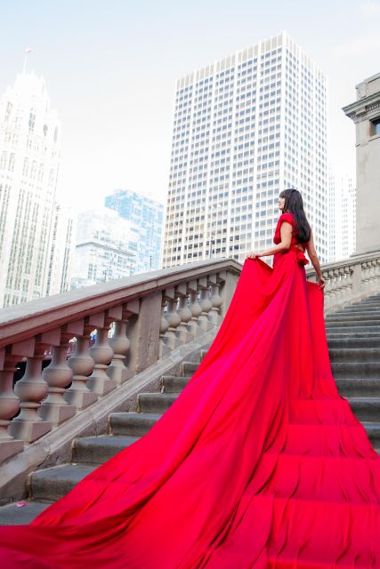 Chicago Luxury Flying Dress Photoshoot - Quick practical tips so your photos look effortless