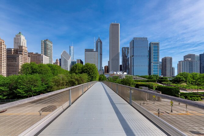 Chicago Millennium Park Self-Guided Walking Tour - The route: Pavilion, Garden, Nichols Bridgeway, Fountain, and Cloud Gate