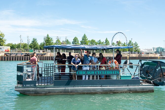 Chicago River Cycleboat Cruise - Chicago Riverwalk Start: Sweet Home Gelato to LaSalle-to-Wells Sights