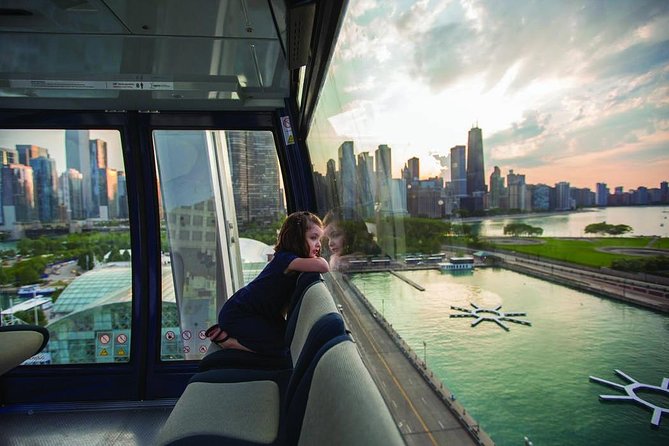 Chicago's Navy Pier Centennial Wheel Ticket - Gondola comfort: enclosed, but not always roomy