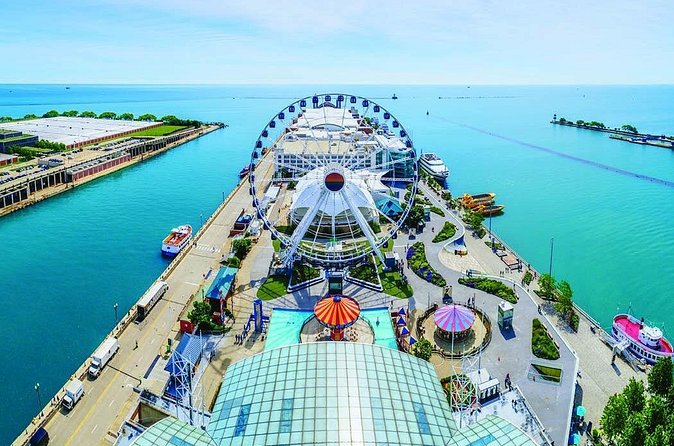 Chicago's Navy Pier Centennial Wheel Ticket - When to go: night lights vs clear daylight
