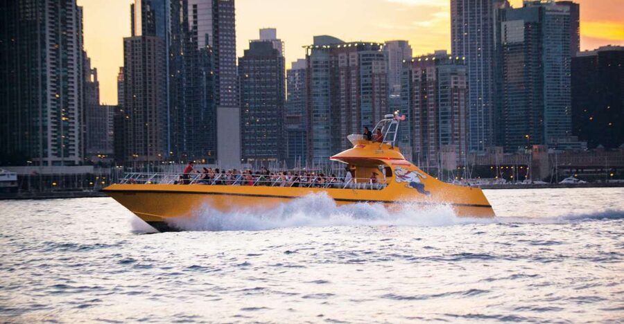 City Cruises Chicago: Seadog Lakefront Speedboat Ride - Where the boat actually runs: the Navy Pier loop and the Chicago skyline hits