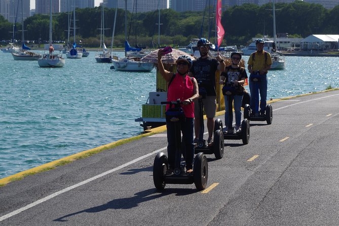 Lakefront Segway Tour in Chicago - Soldier Field from the street: stadium scale without the game-day delays