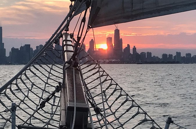 Sail on Tall Ship Windy, join us for our "Chicago Skyline Sail" - Crew Interaction and Sail Moments: Hands-on, But Not a Lecture