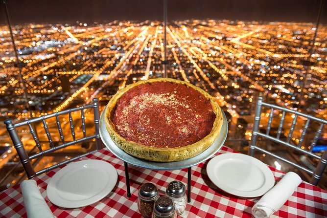 Skydeck Chicago: Pie in the Sky VIP Dinner at Willis Tower - Up the tower: Skydeck views, elevator presentation, and the ledge moment