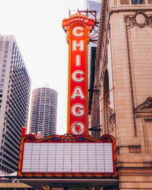 The Chicago Theatre Tour Experience - The six-story Chicago sign and marquee set the mood fast